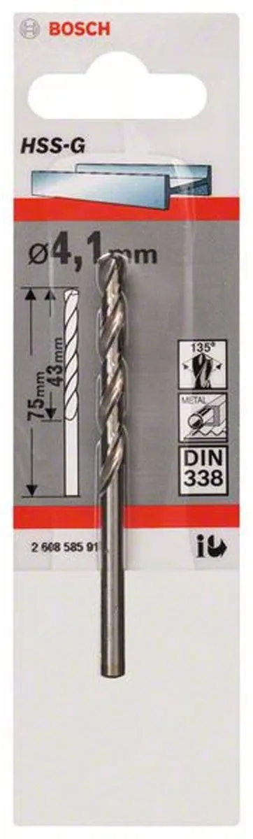 Bosch Metaalboren HSS-G 4,1mm