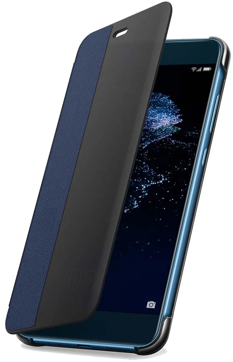 Huawei P10 Lite View Flip Cover - Blauw