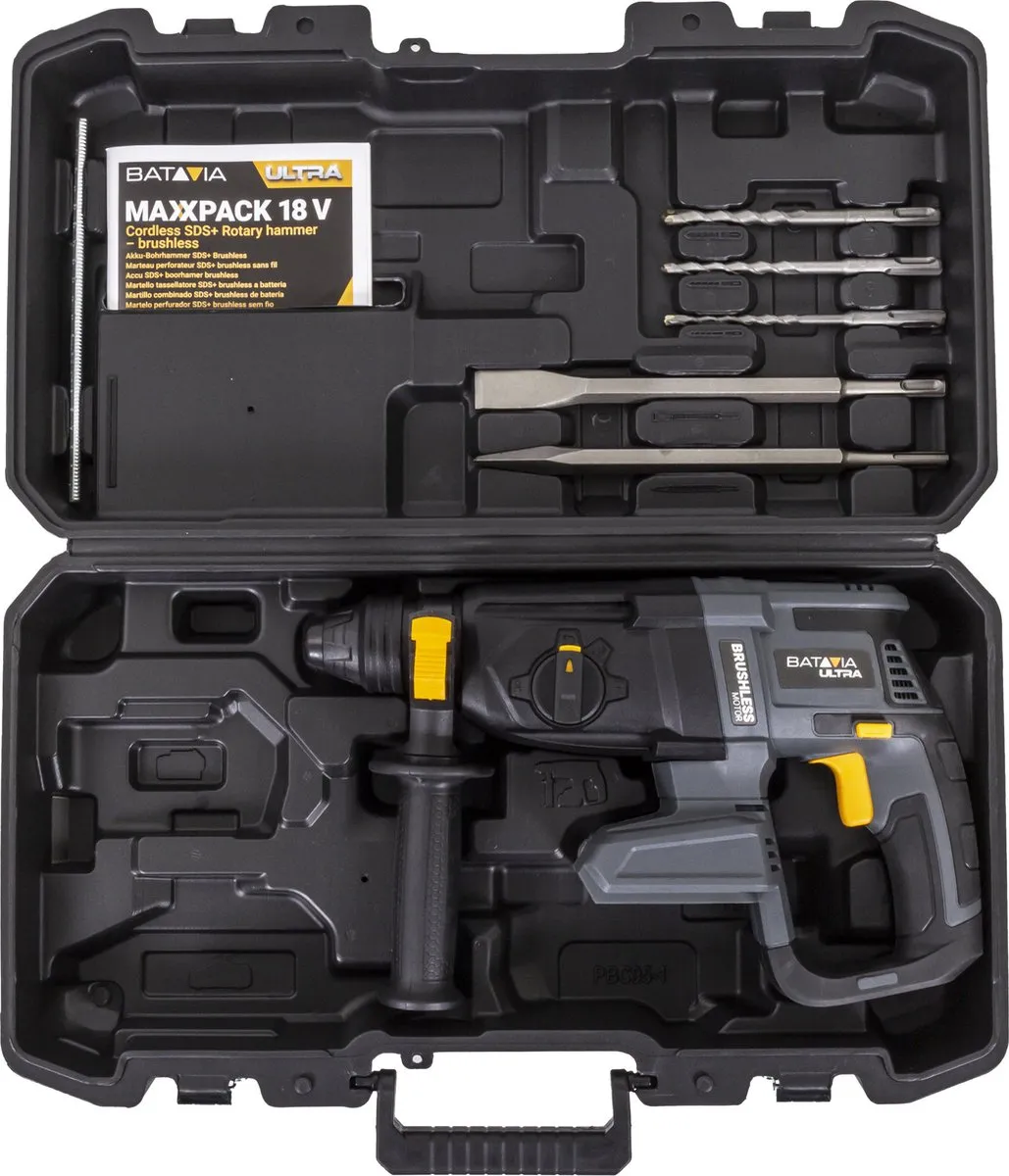 Batavia Accu 18V Boorhamer SDS+ 7064296 - Brushless - 2 Snelheden