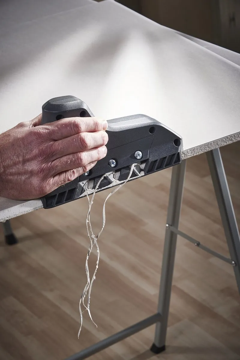 Wolfcraft Gipsplaatbitje 8637000 - Gipsplaatbitje met Gipsschaaf - Zwart