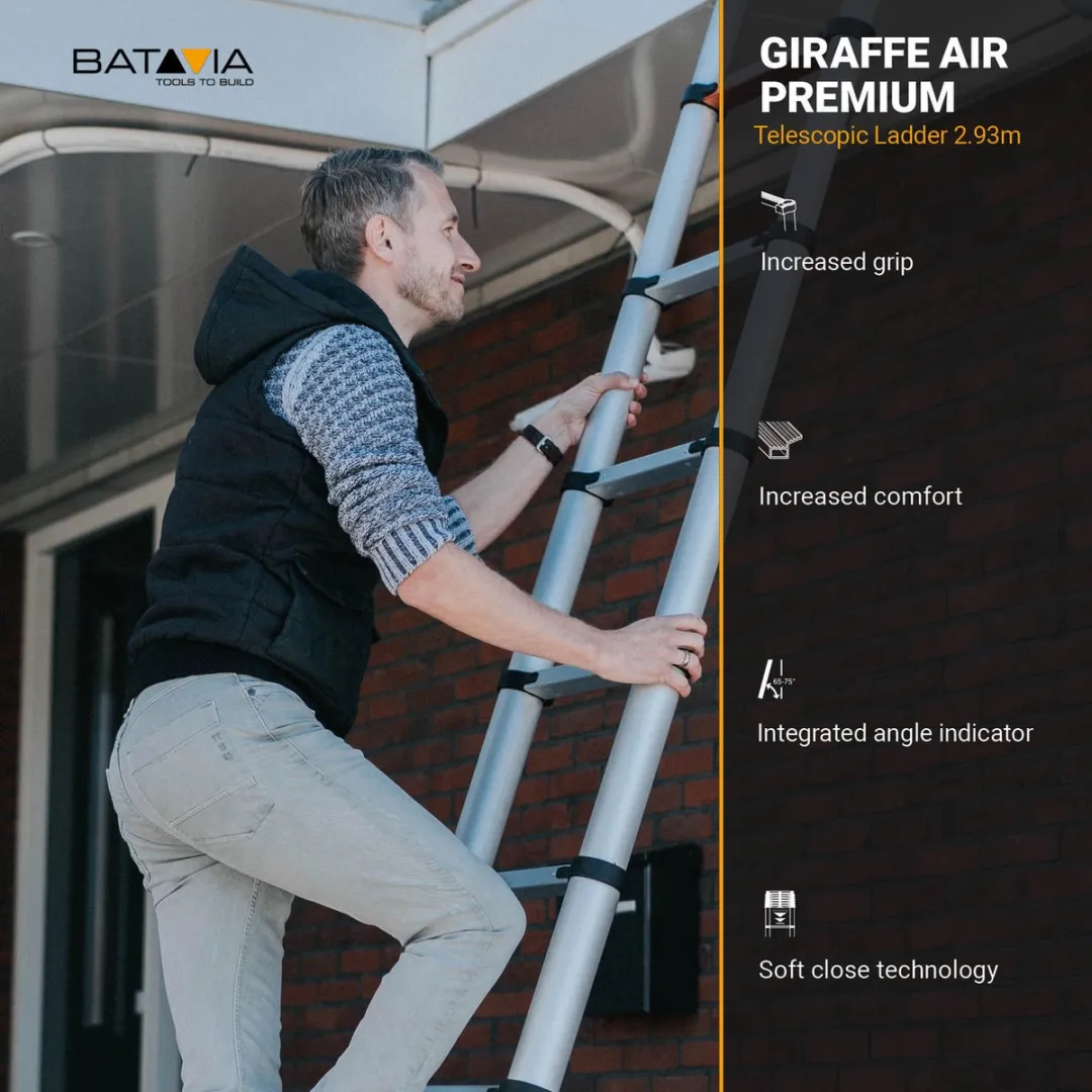 Batavia Telescoopladder 2.93m - 10 Delen - Max. 150kg