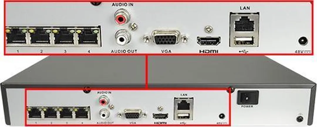 Hikvision HWN-4104MH-4P NVR 4K 4 Kanalen PoE - Zwart