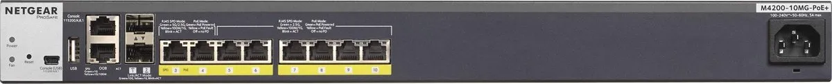 Netgear M4200 10MG PoE+ Netwerkswitch
