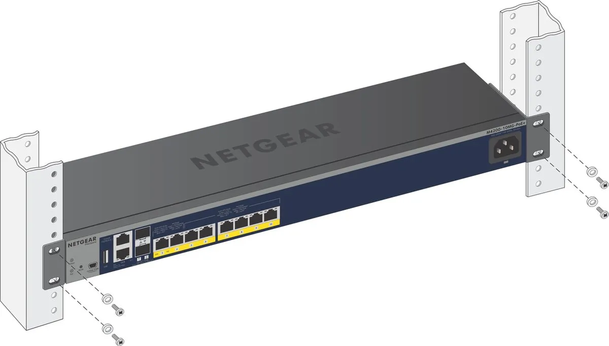 Netgear M4200 10MG PoE+ Netwerkswitch - 10 PoE-poorten 240W