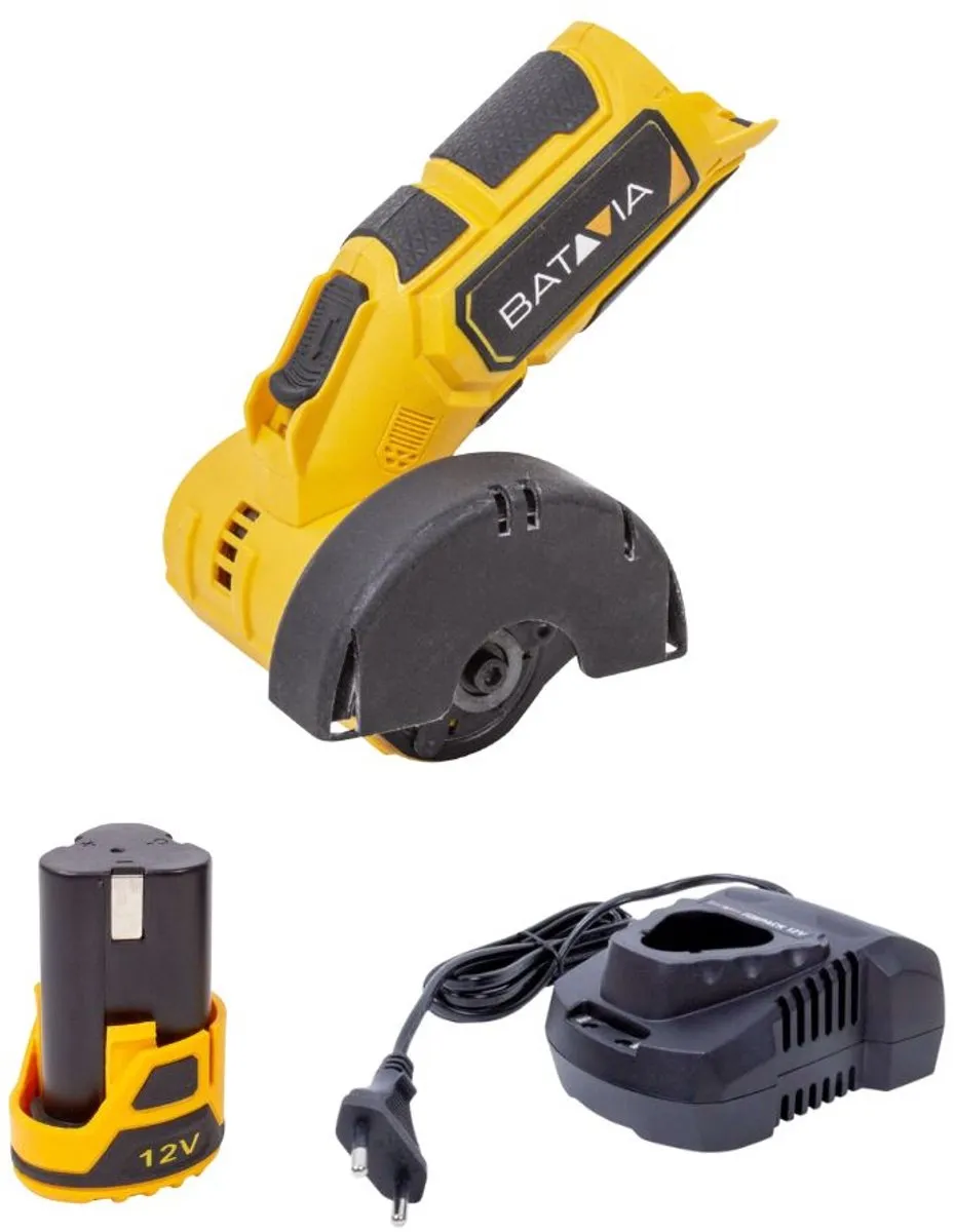 Batavia 12V Haakse Slijper 76mm 7064219 - Metaal - 19.500 t/min