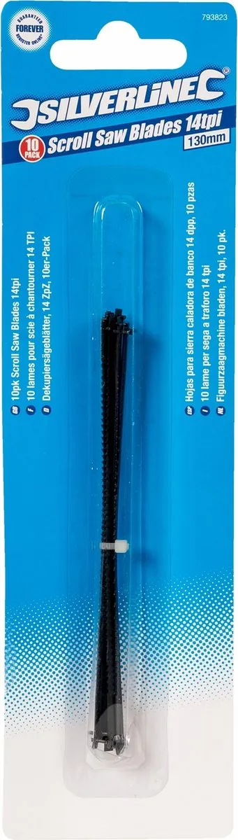 Silverline Figuurzaagbladen 130mm 14 TPI - 10 Stuks