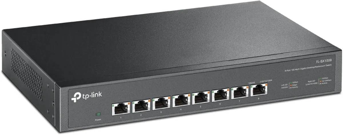 TP-Link TL-SX1008 10G Netwerk Switch - 8 Poorten - Zwart - afbeelding 6 van 6