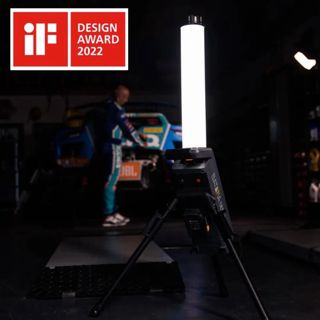 Batavia 18V Hybride LED Bouwlamp - 2.0Ah Accu & Lader