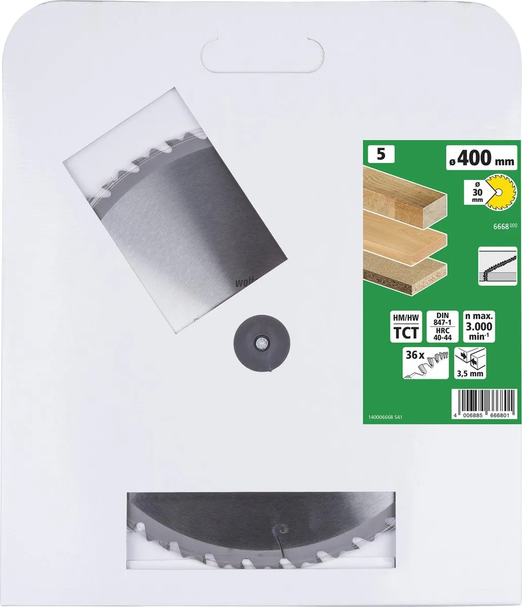 Wolfcraft Zaagtafel Cirkelzaagblad 400mm 36 Tanden - 6668000
