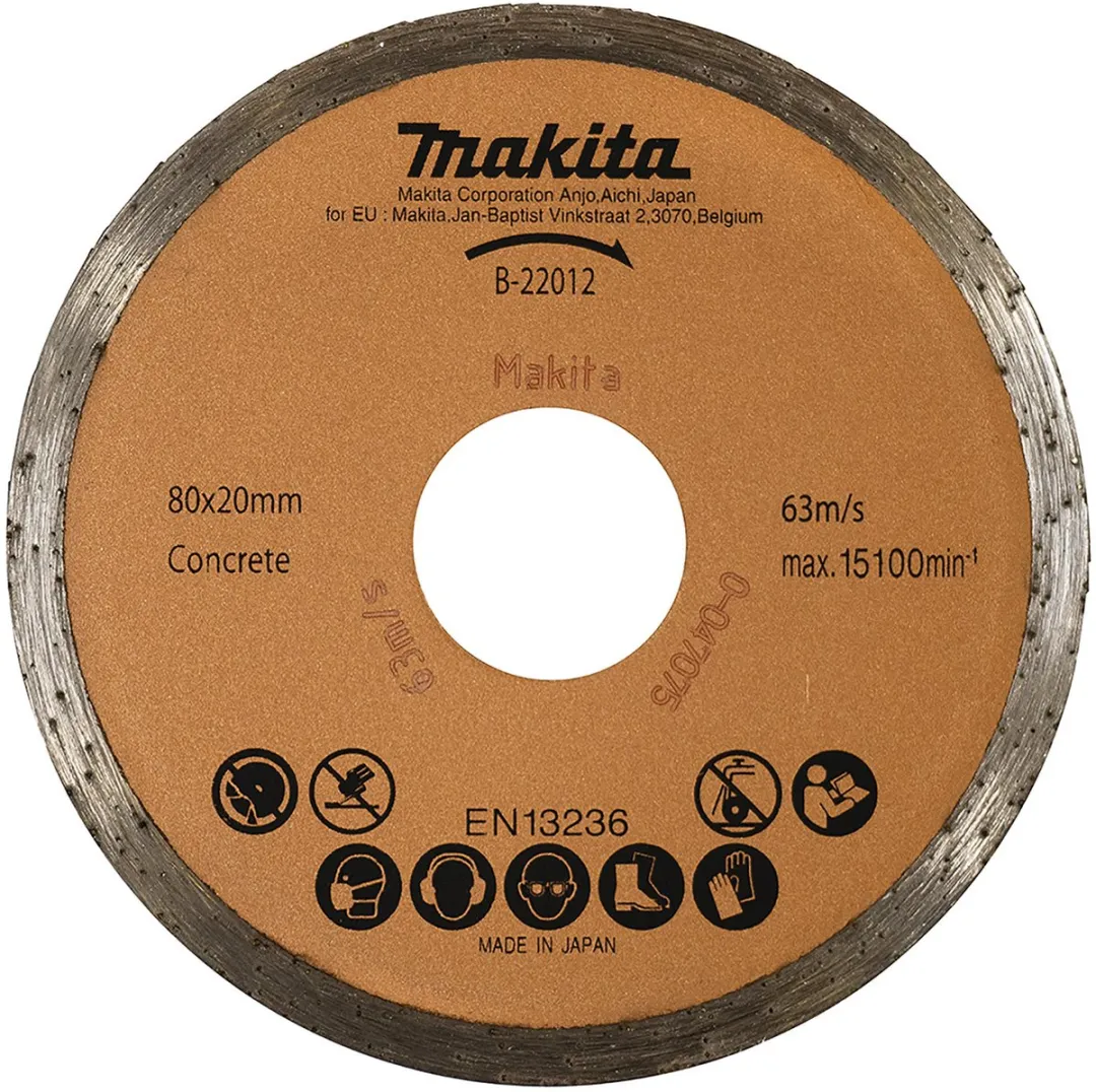 Makita B-22012 Diamantdoorslijpschijf 80mm Beton