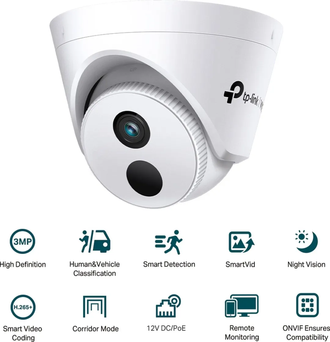 TP-Link VIGI C430I Beveiligingscamera - Wit