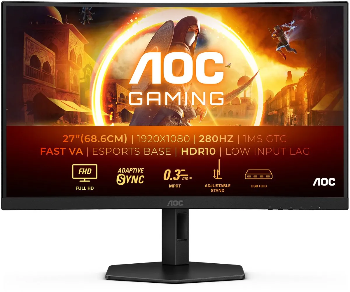 AOC C27G4ZXU Curved Monitor 27"