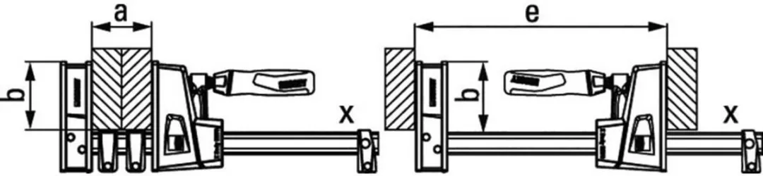Bessey Vario Corpuslijmtang KREV150-2K - Kleurloos