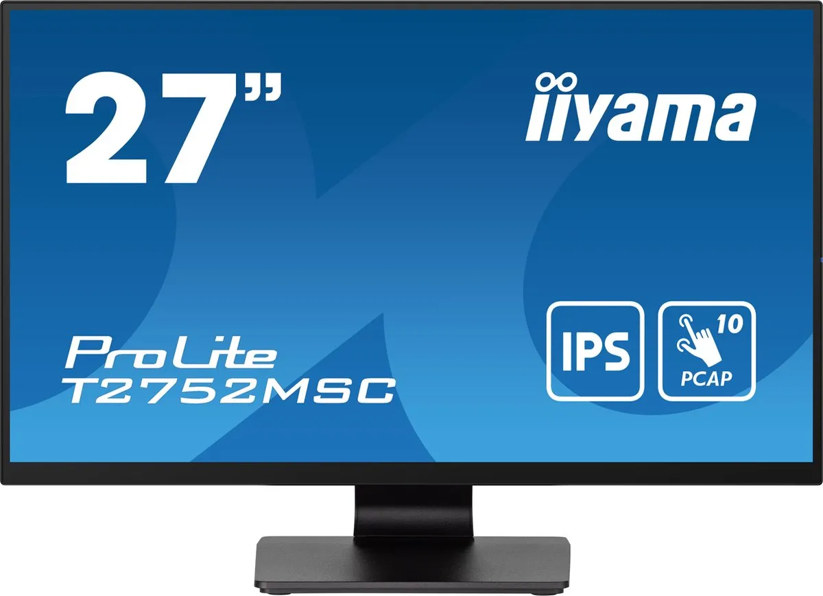iiyama ProLite T2752MSC-B1 Touchmonitor 27" - Full HD - IPS - 10 punts