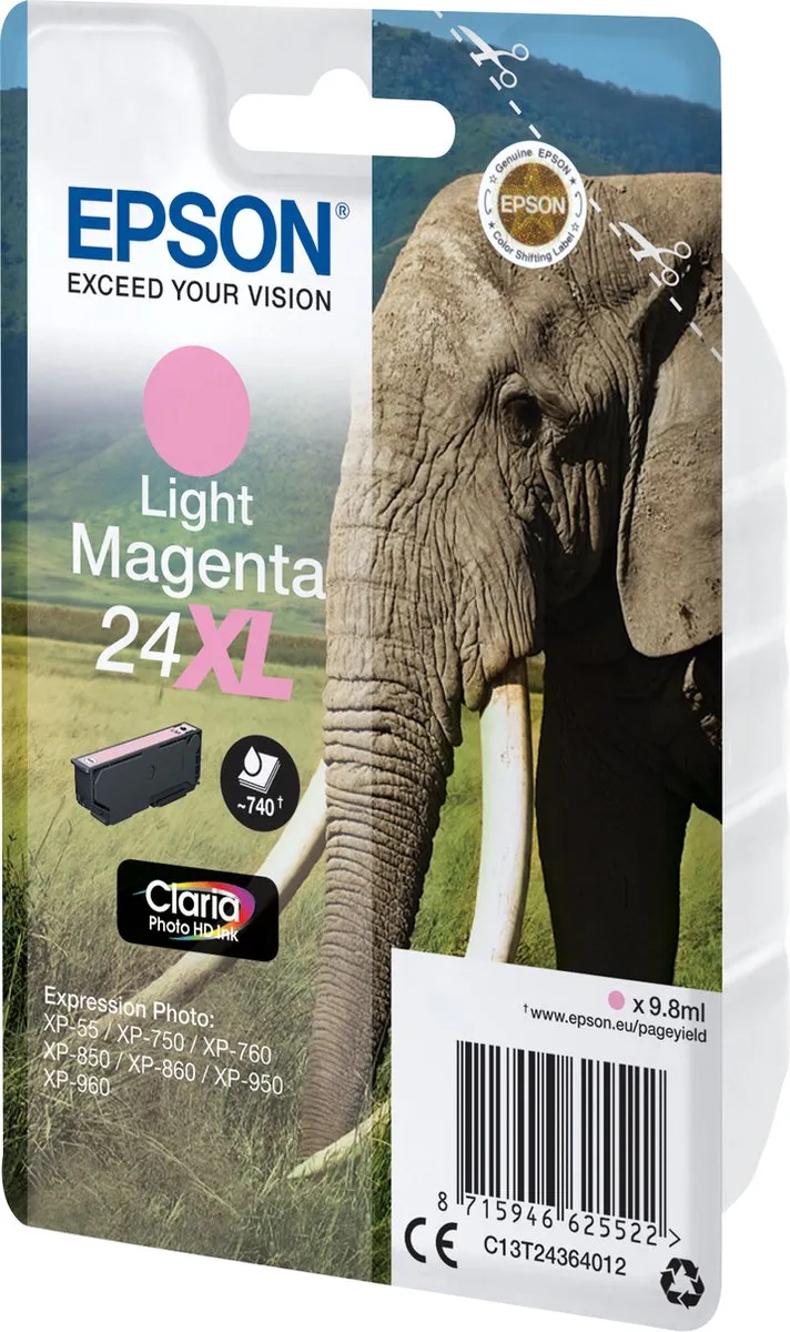 Epson 24XL Licht Magenta C13T24364010 - 9.8ml