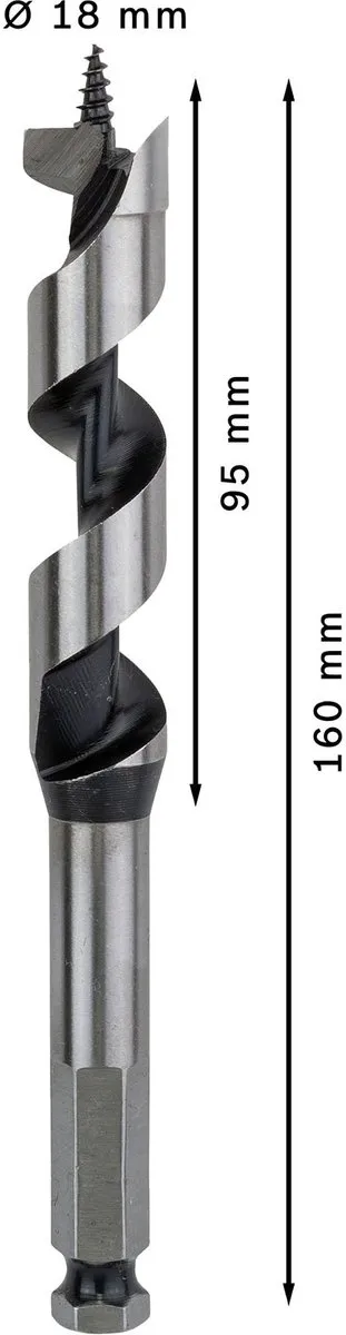 Bosch Professional Slangenboor 18x160mm - Hout