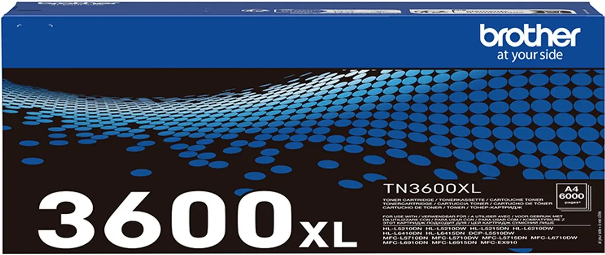 Brother TN-3600XL Tonercartridge - 6.000 Pagina's - Zwart