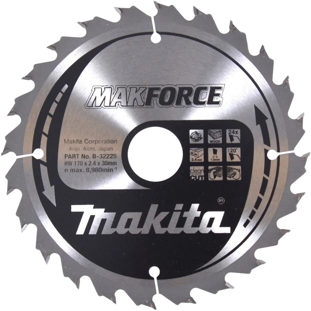 Makita MAKFORCE B-32225 Zaagblad 170x30x24Z