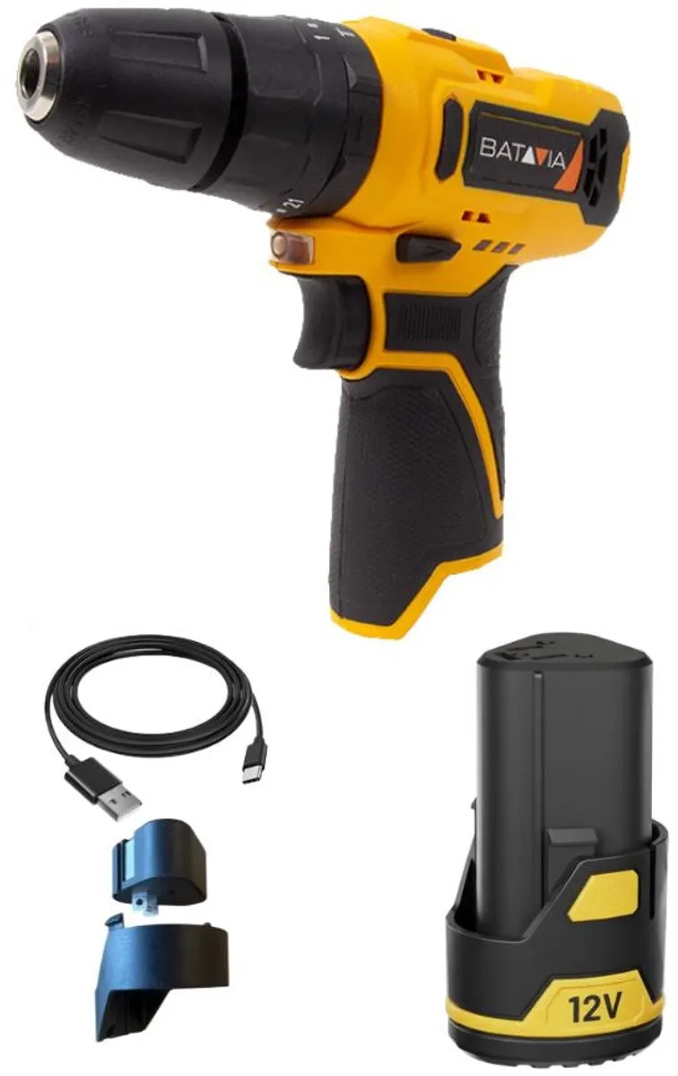 Batavia 12V Accu Klopboormachine EC1_7064214 - 2000mAh