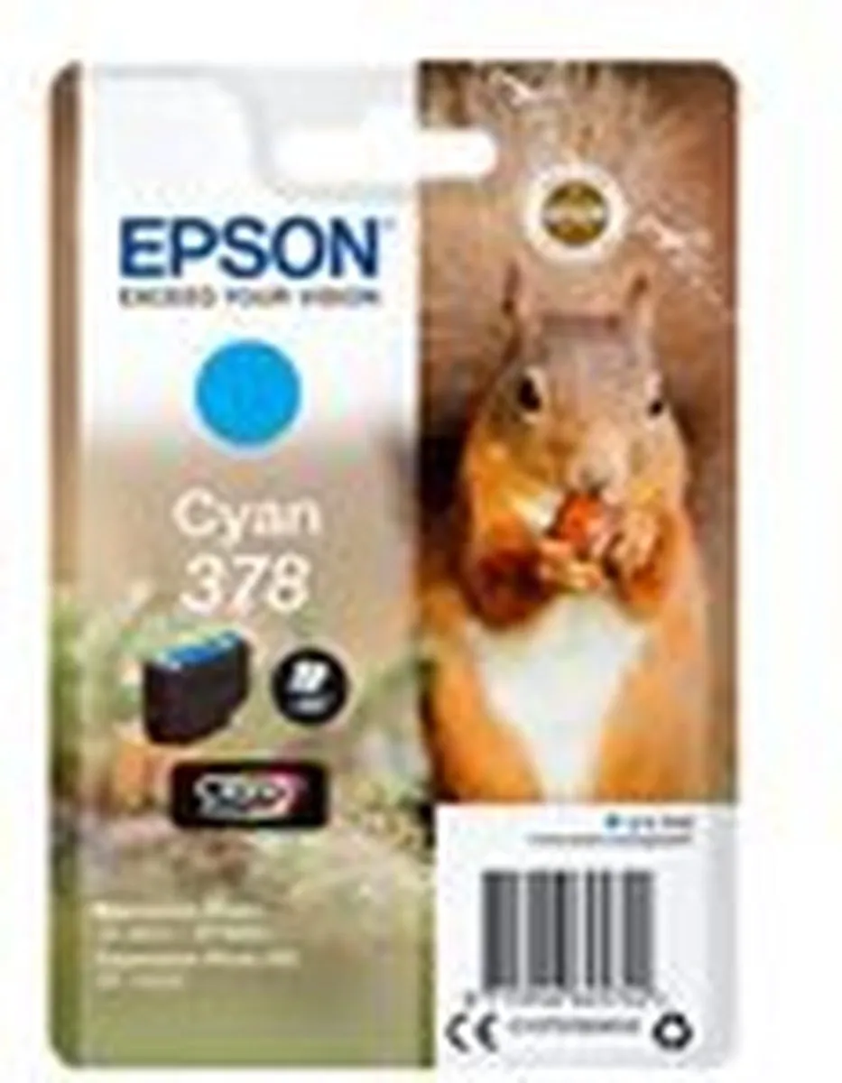 Epson Claria Photo HD C13T37824020 Inktcartridge - Cyaan 4.1ml