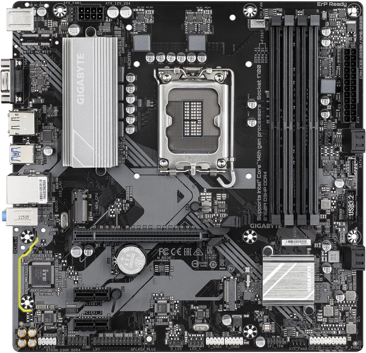 Gigabyte B760M D3HP DDR4 Moederbord - microATX