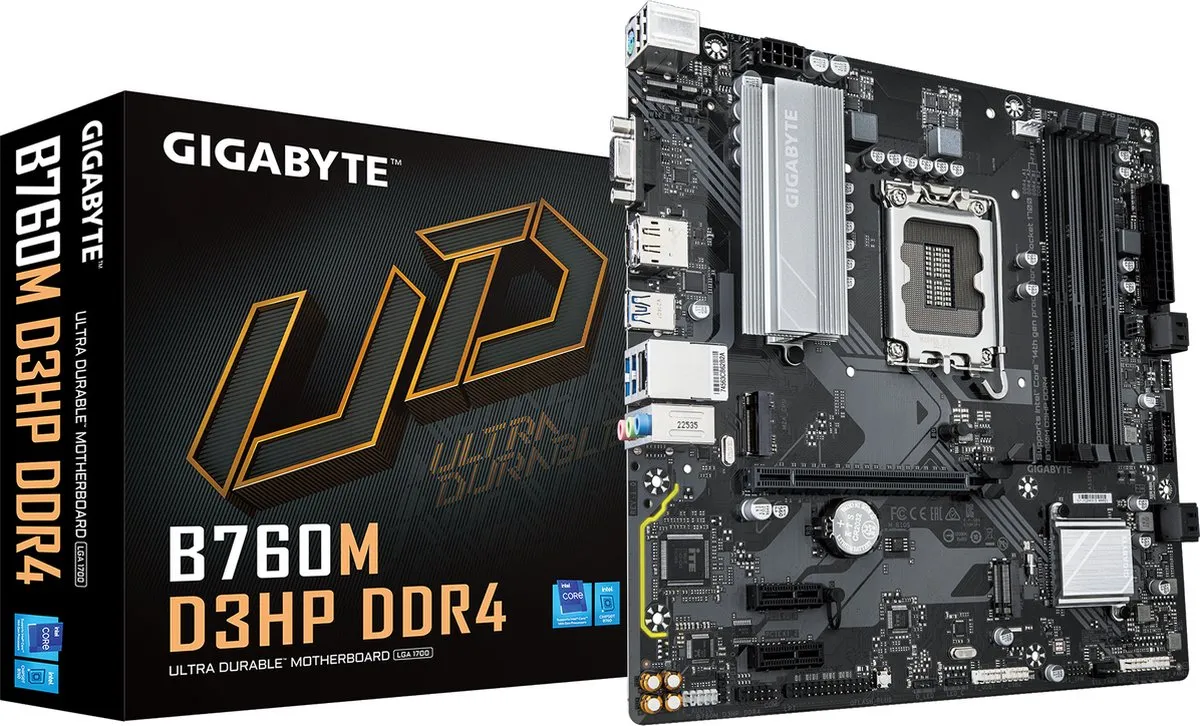 Gigabyte B760M D3HP DDR4 Moederbord - microATX