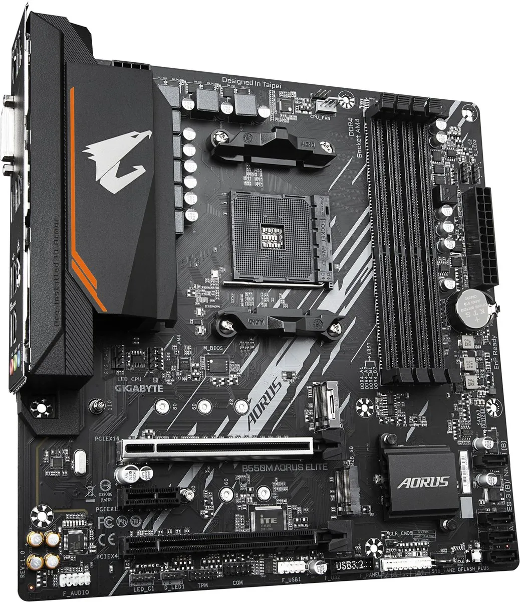 Gigabyte B550M AORUS ELITE Moederbord - AM4 - microATX