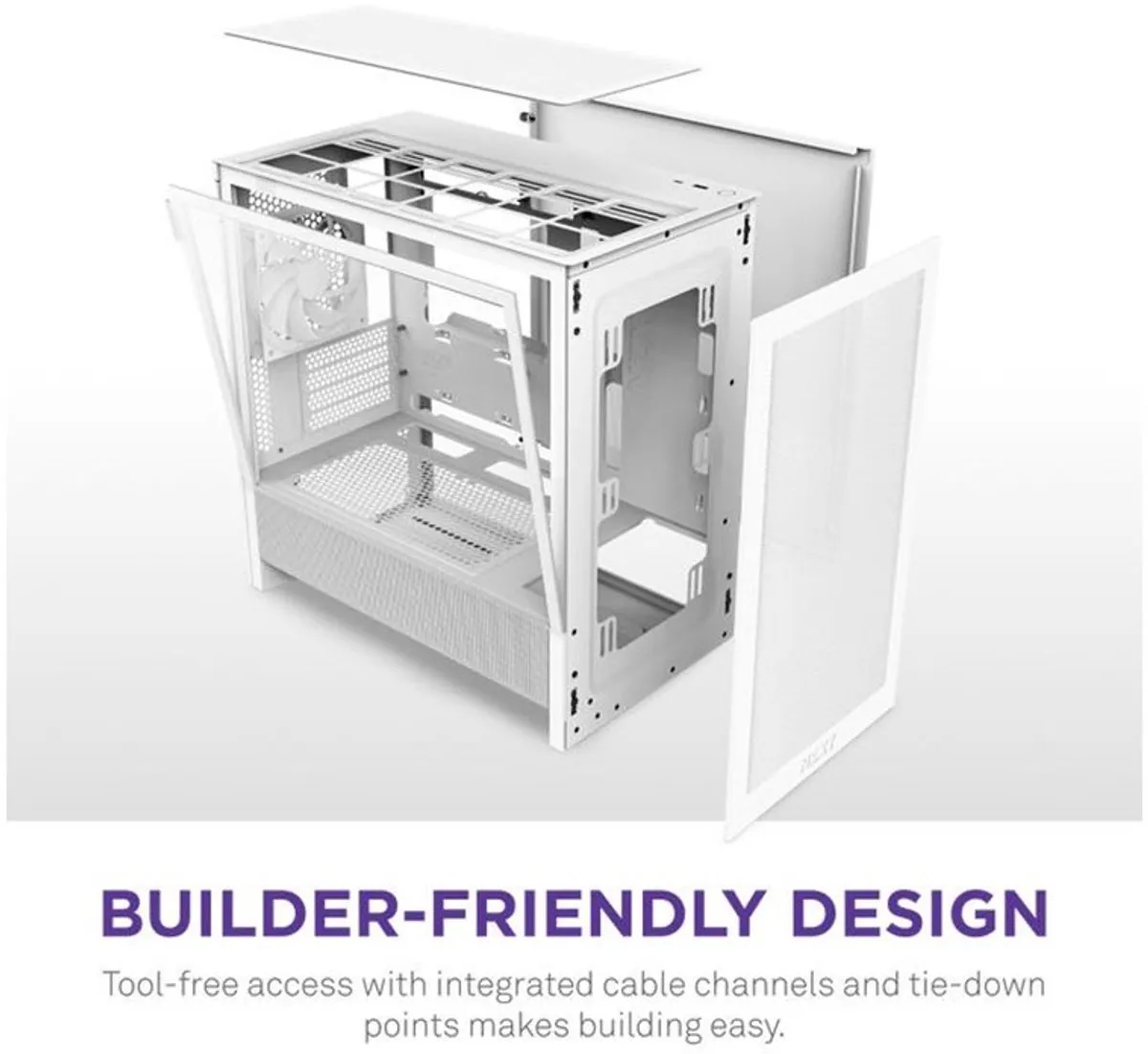 NZXT H3 Flow 2025 PC-Case - Wit