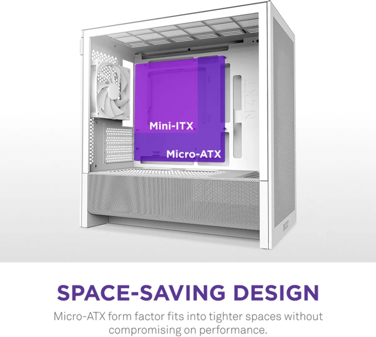 NZXT H3 Flow 2025 PC-Case - Wit