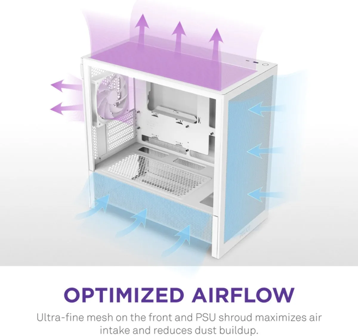 NZXT H3 Flow 2025 PC-Case - Wit