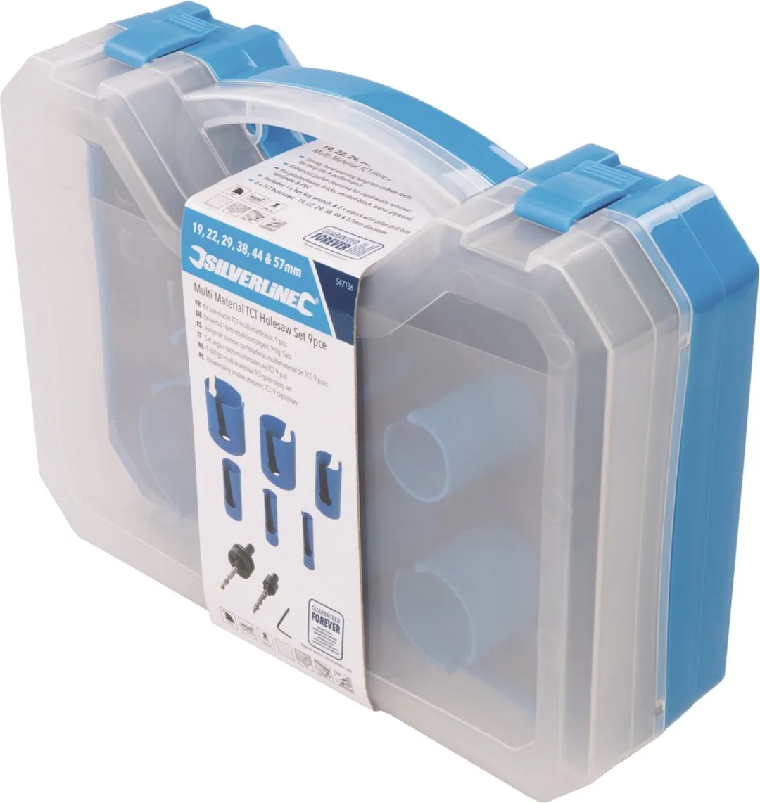 Silverline Multi TCT Gatenzaagset 9-delig Ø19-57mm - afbeelding 6 van 6
