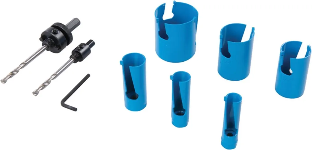 Silverline Multi TCT Gatenzaagset 9-delig Ø19-57mm
