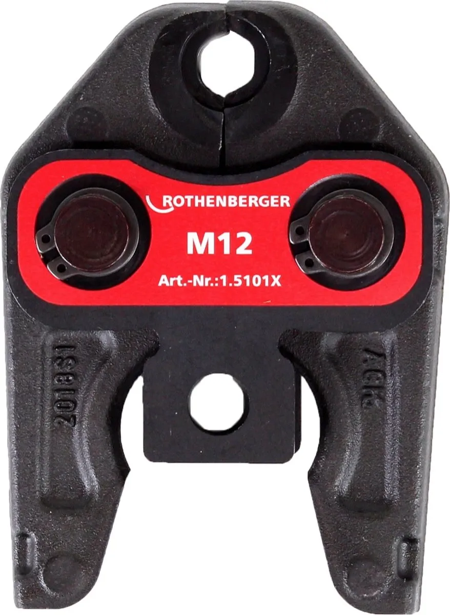 Rothenberger Pressbacke M12 015101X - Persbek - Rood/Zwart