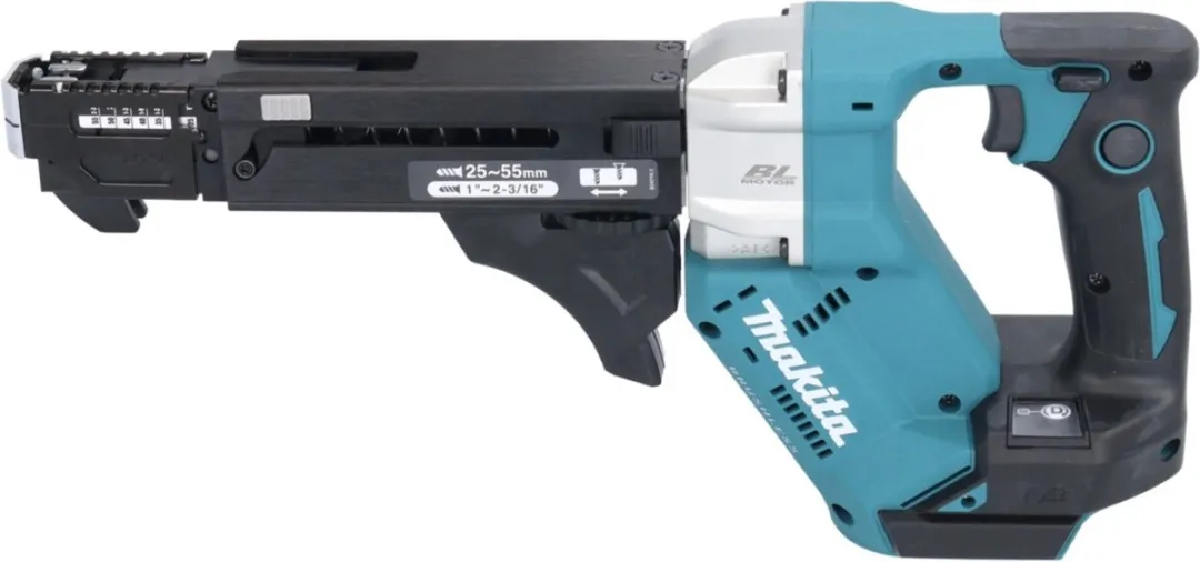 Makita DFR551RG1J Accu-magazijnschroevendraaier 18V - 25-55mm borstelloos - 6.0Ah