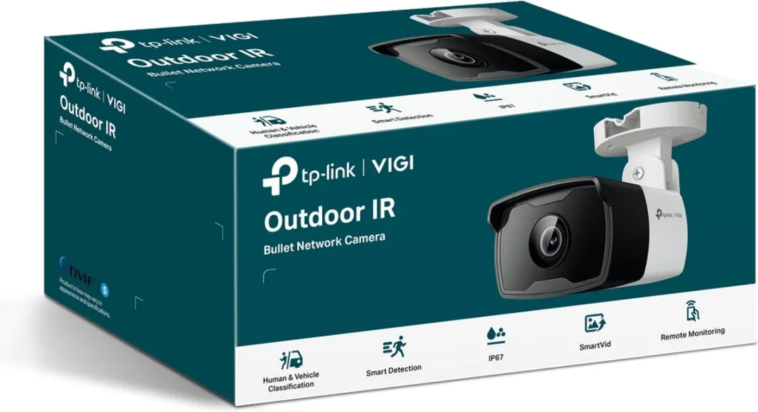 TP-Link VIGI C340I 6MM Beveiligingscamera - Zwart/Wit