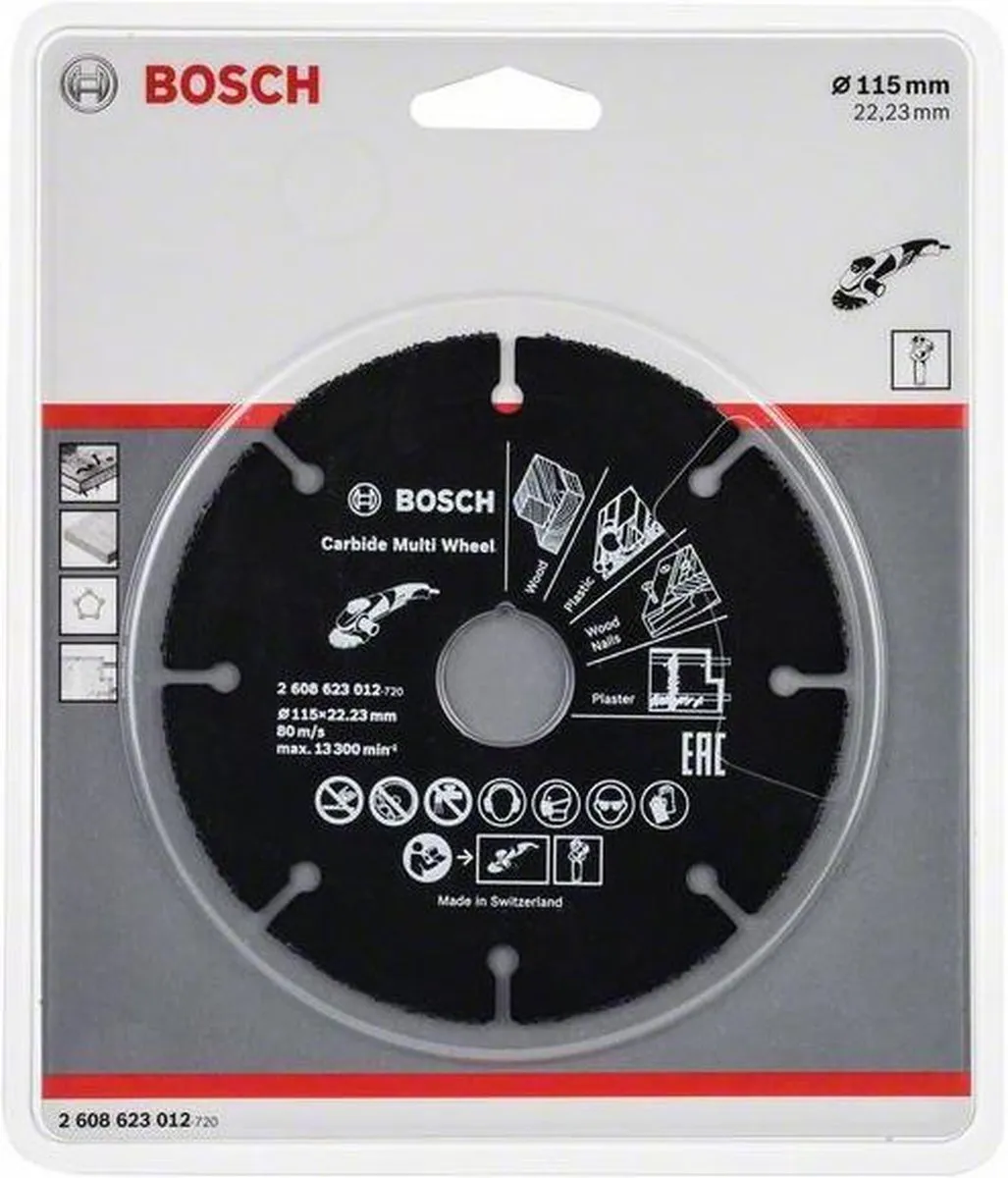 Bosch Carbide Multi Wheel Slijpschijf 115mm - 22.23mm as