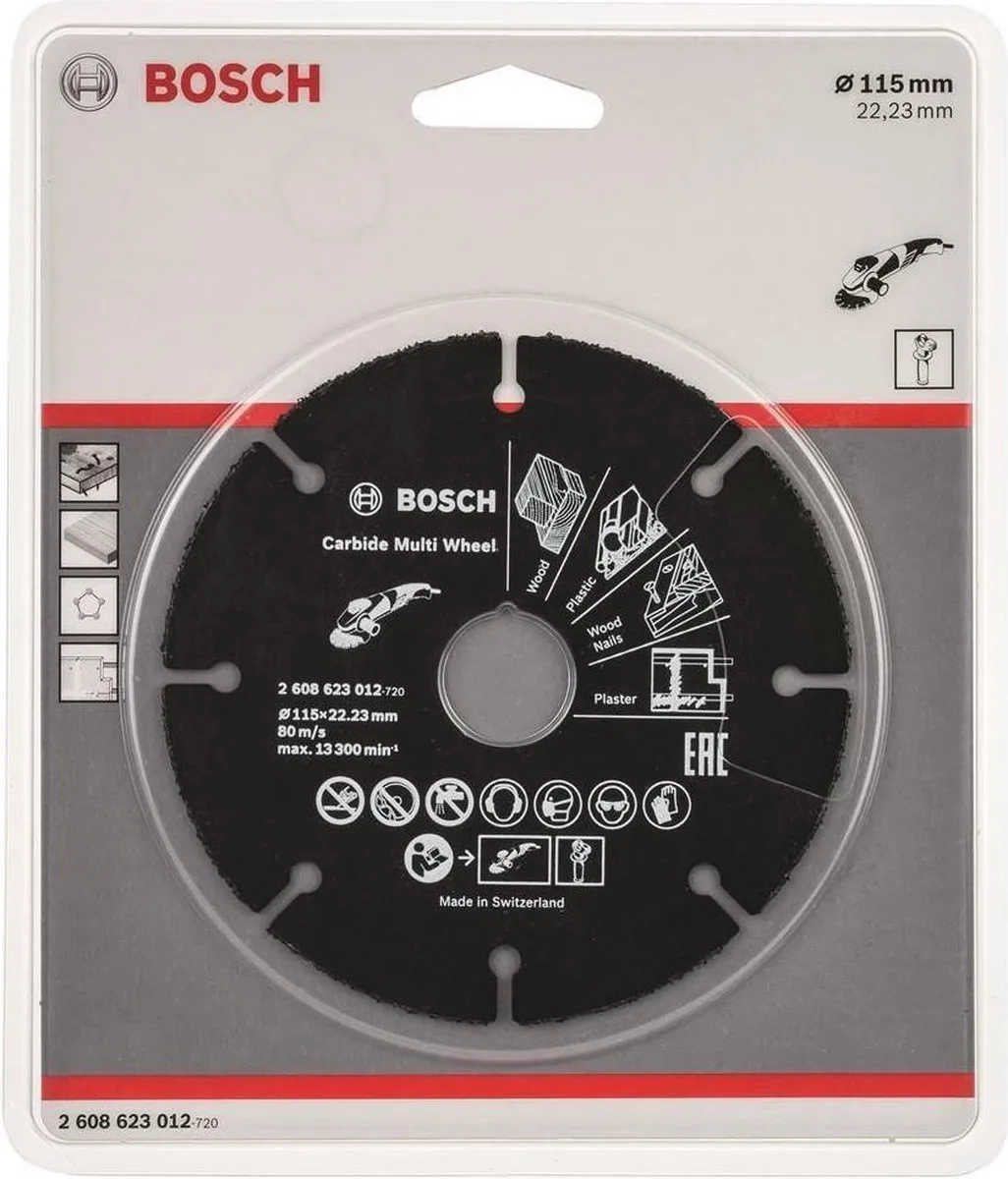 Bosch Carbide Multi Wheel Slijpschijf 115mm
