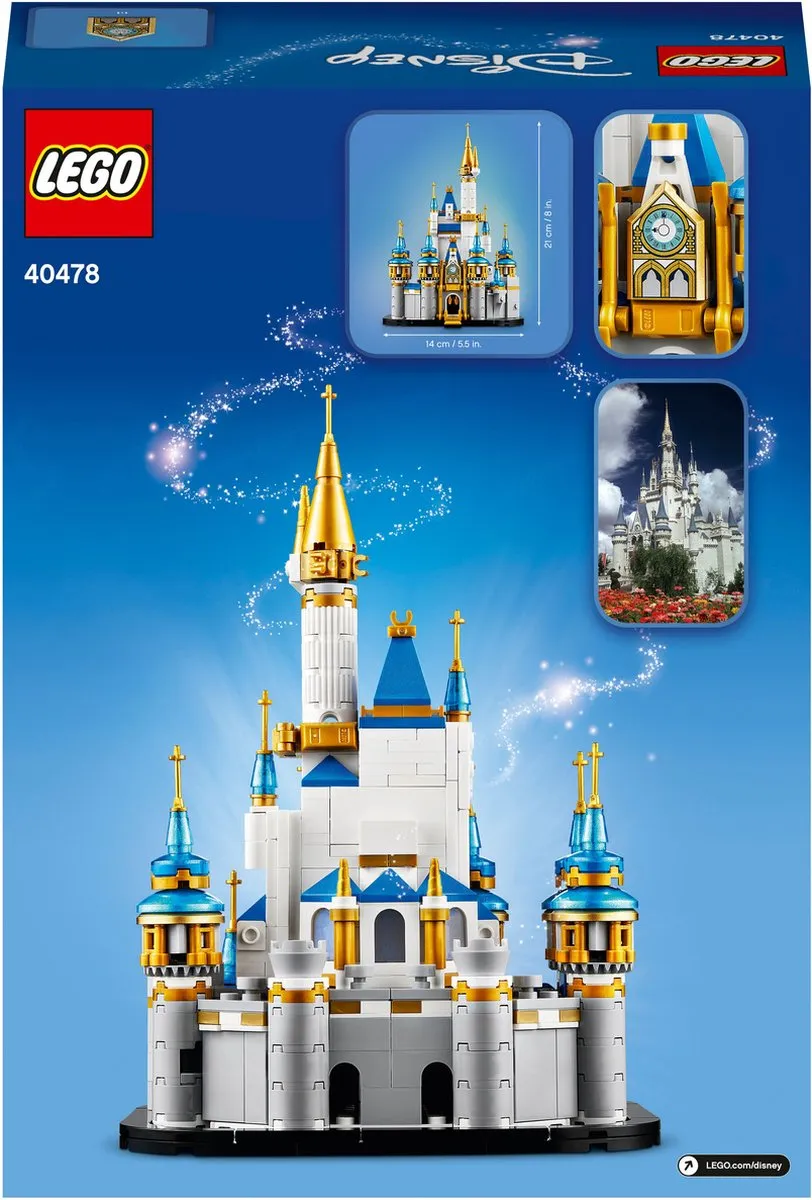 LEGO Disney Kasteeltje 40478 - 564 Stukken - Blauw