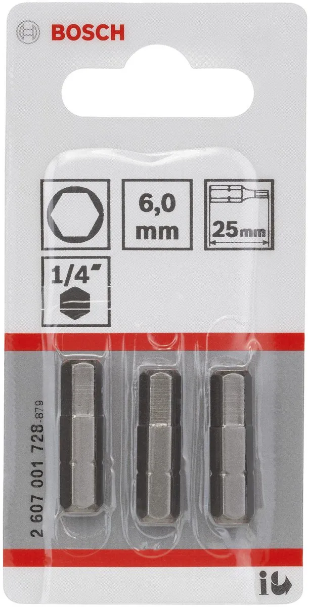 Bosch BIT 1/4XH-TORS/IS 6.0 - 3 Stuks