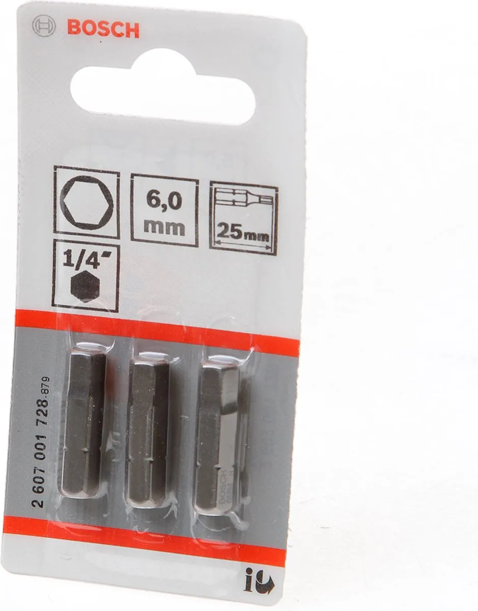 Bosch BIT 1/4XH-TORS/IS 6.0 - 3 Stuks