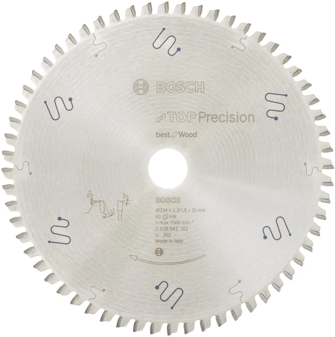 Bosch Professional Top Precision Zaagblad 254mm