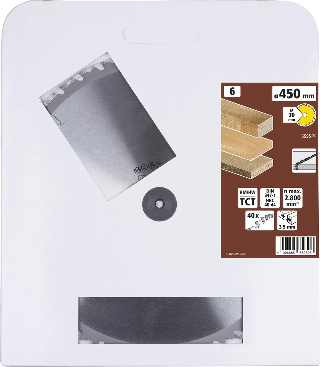 Wolfcraft Zaagtafel Cirkelzaagblad 450x30mm 40 Tanden