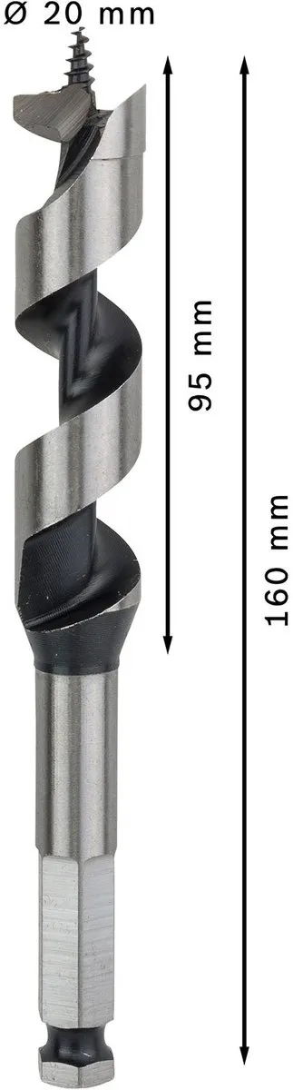 Bosch Professional Slangenboor 20x160mm - Hout - 2608585705