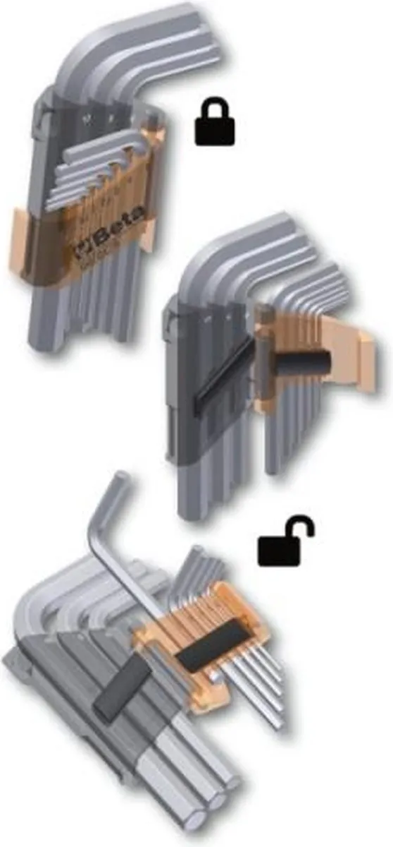 Beta 97BTX/SC8-8-DLG Haakse Stiftsleutel Multitool