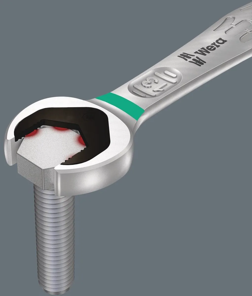 Wera 05020012001 8-delige Steek-/Ringratelsleutelset - 5/16"-3/4"