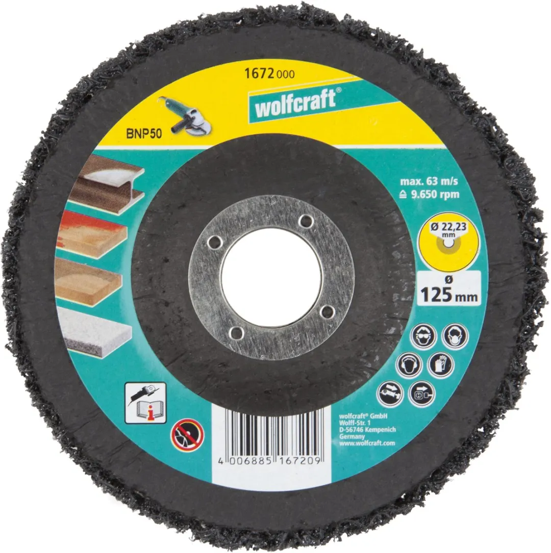 Wolfcraft Universele Reinigingsschijf Ø125mm