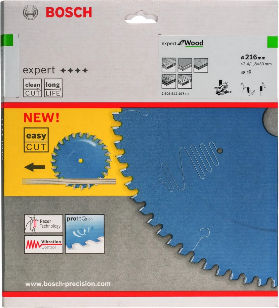 Bosch Professional Expert for Wood Cirkelzaagblad 216mm - 48 Tanden