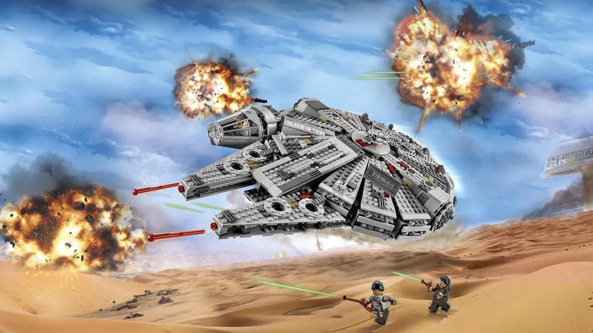 LEGO Star Wars Millennium Falcon 75105 - 1330 Stenen - afbeelding 4 van 6