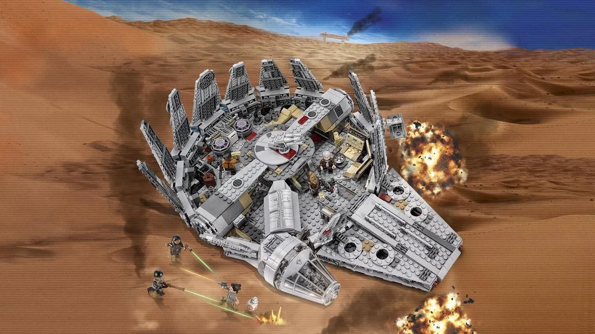 LEGO Star Wars Millennium Falcon 75105 - 1330 Stenen - afbeelding 6 van 6