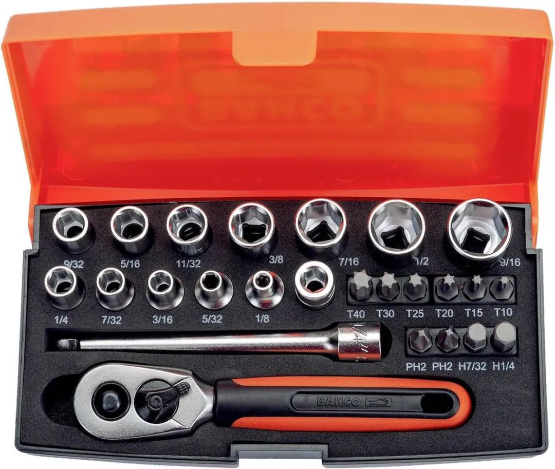 Bahco SL25AF Dopsleutelset 25-delig